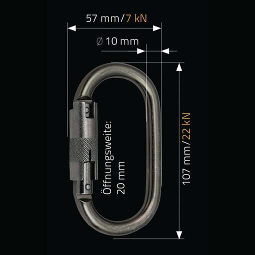 Karabinerhaken BS40 Stahl Autolock